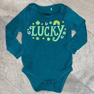Play by Little Sleepies St Patty’s “LUCKY” Bodysuit, Infant 0-3mos